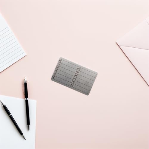 WOONEKY 24-Word Stainless Steel Seed Phrase Storage Plate Fireproof Crypto Seed Backup Metal Wallet for Cold Hardware Wallets Silver Sturdy Backup Solution - Image 5