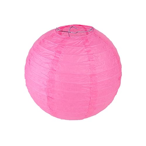 Surwin 4",6",8",10",12",16" Paper Lanterns, 10pcs Chinese Lanterns Biodegradable Paper Lampshades, Colourful Paper Lanterns for Weddings Baby Shower Celebrations Garden Party Decor (10",orchid)