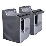 MLTYCZY 2 Pack Outside Washer and Dryer Covers, Heavy-Duty Waterproof Dustproof & Sun-Proof Washing Machine Cover with Easy Zipper Design, Universal Fit for Most Front-Load Machines W29”D28”H43”Grey