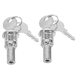 LIGIGWASH 2 juegos Cerraduras Metálicas para Máquina Vending Cilindro de Seguridad Antirrobo para Máquinas Expendedoras de Monedas Chuches y Snacks Compatible con Diversos Modelos