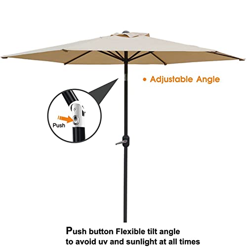 Parasol de jardín amarillo contra rayos UV sombrilla excéntrica para evitar calor 4