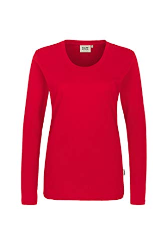 HAKRO Damen Langarm T-Shirt "Classic" - 178 - rot - Größe: M Cover