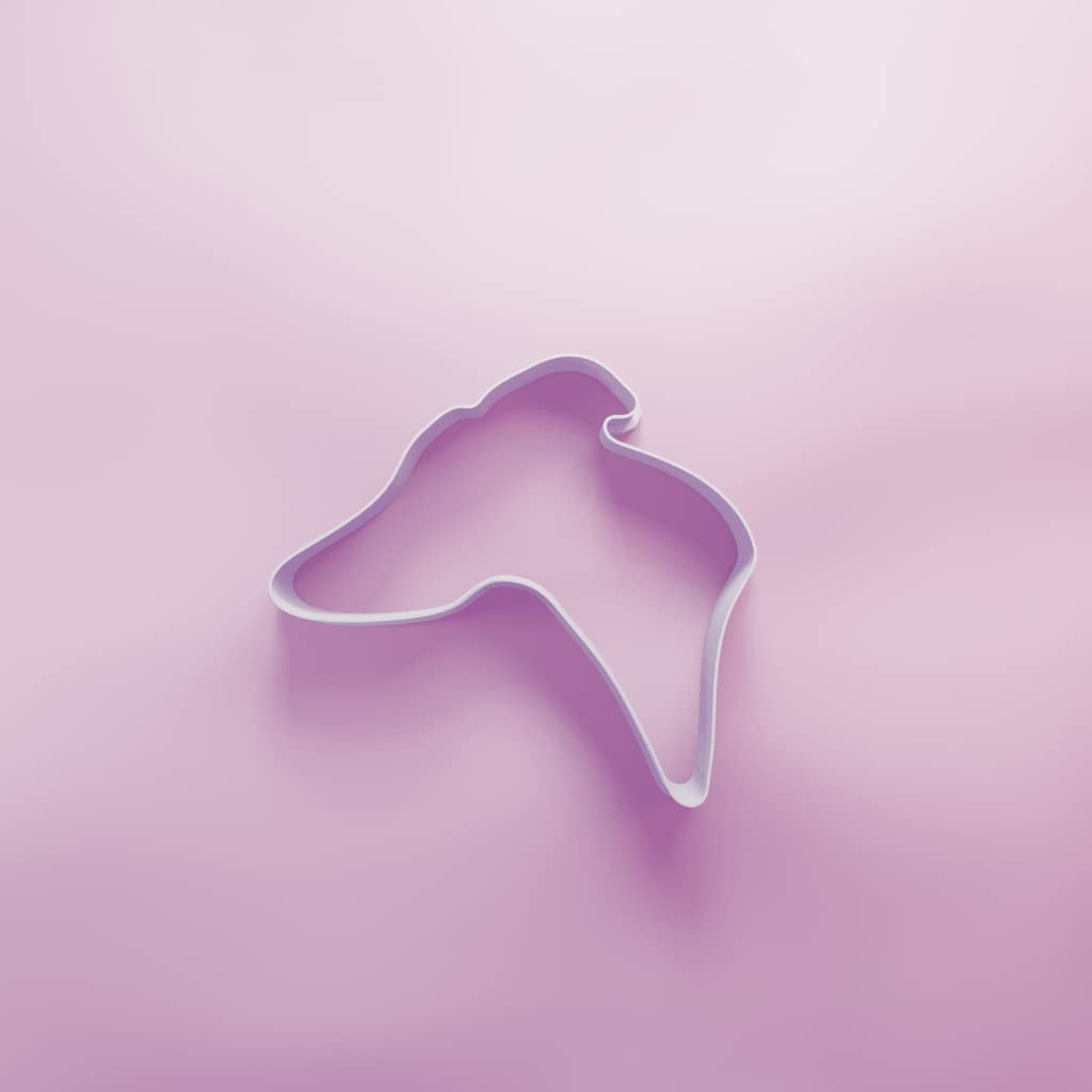 Greyhound Head Side On Cookie Cutter - 3 Sizes, White, 7cm - Image 3