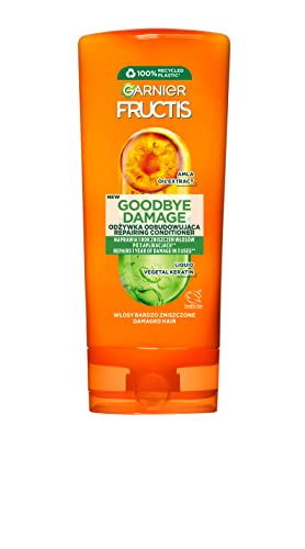 Garnier Fructis Goodbye Damage, balsamo per capelli molto danneggiati, rafforza e nutre e protegge, 200 ml
