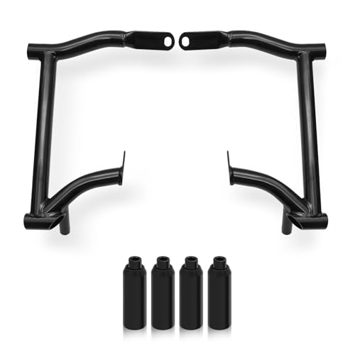 Saddlebag Guards Crash Bar Bracket, Negro, para Harley 2014-2026, compatible con Touring Electra Glide Street Glide Road Glide Road King, Guardabarros miniatura 1