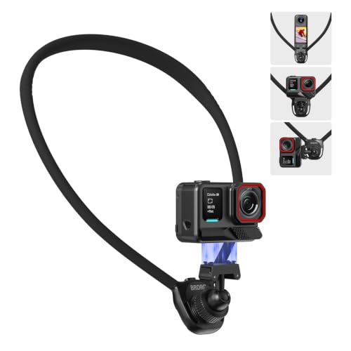 Soporte magnético para cuello BRDRC X5 con adaptador de liberación rápida y correa para el pecho