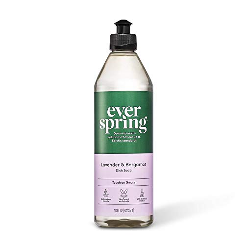 Image of Lavender & Bergamot Liquid Dish Soap - 18 fl oz - Everspring