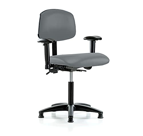 Image of Perch Task Chair with Glides, Medium Bench Height 21 inch-28.25 inch, Cinder Fabric
