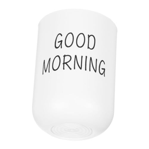 HOOTNEE Bathroom Mouthwash Cup Versatile Plastic Tumbler for Rinsing Toothbrush Holder Travel Use Reusable White Drinkware for Home Hotels and Daily Oral Care