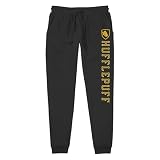 Fifth Sun Men's Harry Potter College Hufflepuff Jogger Sweatpants - Black - Large