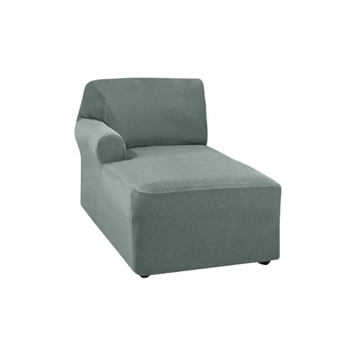 Funda de sofá chaise lounge verde para salones familiares activos y cómodos 2