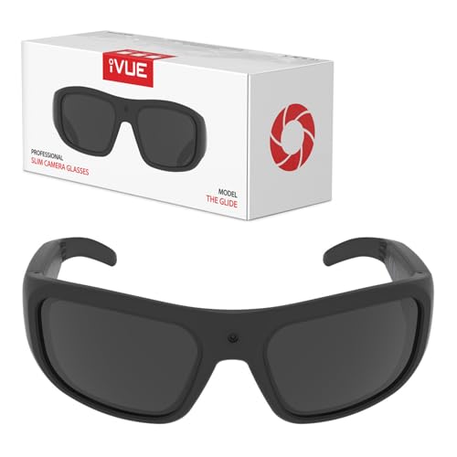 iVue Glide 1080P Lunettes de Soleil de Sport avec caméra HD Enregistrement vidéo DVR 30 fps Mémoire 64 Go