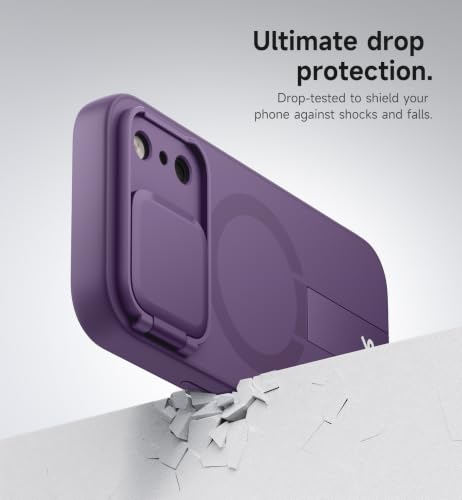 Image of SURITCH for iPhone 18 Pro Case for MagSafe, Camera Cover, Dark Purple
