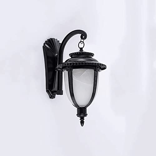 MOCIGERN Linterna de Pared al Aire Libre con Sombra de Vidrio Esmerilado Aluminio Impermeable a Prueba de óxido de óxido linternas de Montaje de Pared Modernas for la casa de la casa for el Porche