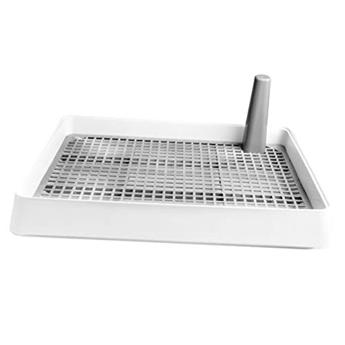 Levemolo Potty Training Pan for Puppies Dog Indoor Toilet Non-Slip Design Plastic Dog Toilet Tray Potty Training Grate