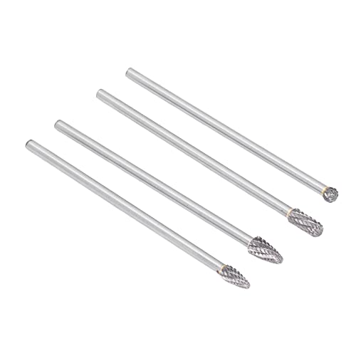 Set de 4 fresas extendidas de carburo para pulir y cortar miniatura 3