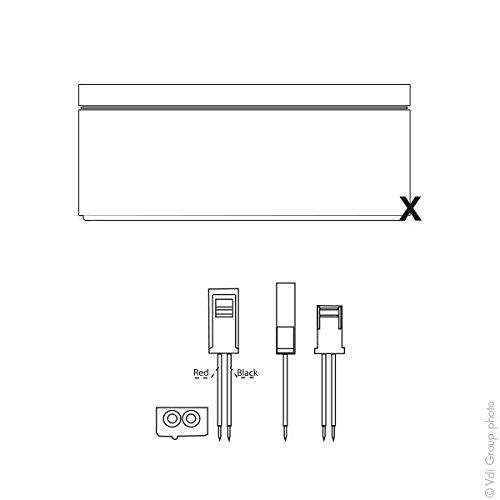 NX - Batterie plomb AGM S 12V-0.8Ah FR 12V 0.8Ah C01 - Unité(s)
