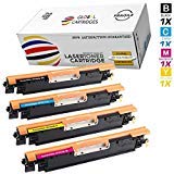 GLB High Quality HP130A Compatible Toner Cartridge Set (BK,C,Y,M) CF350A, CF351A, CF352A, CF353A For HP Color LaserJet Pro MFP M176n, M177fw Printer