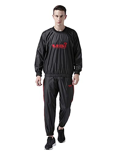 USI Professional Sauna Suit Top & Bottoms Sweat Suit Sauna Suit for Men (Medium) (B097PZ44PX) Amazon Price History, Amazon Price Tracker