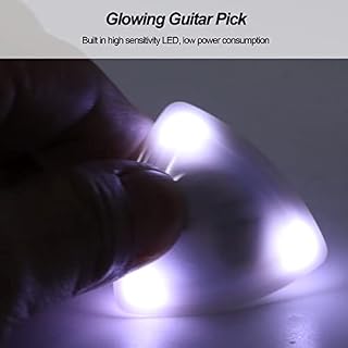 Médiator de remplacement, médiator de guitare lumineux à LED taille compacte haute sensibilité facile à utiliser avec pile CR1220 pour instrument à cordes(blanche) - Les Beatles, Paul McCartney, John Lennon, RIngo Starr, George Harrison Médiator de remplacement, médiator de guitare lumineux à LED taille compacte haute sensibilité facile à utiliser avec pile CR1220 pour instrument à cordes(blanche) – Image 7