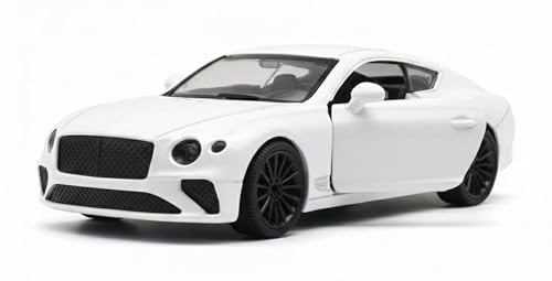 Image of SHAKTISM Die-Cast Metal Car Toy -1:36 Scale, Opening Doors, Pull Back Function, Collectible Toy, Racing Car for Kids Birthday Gift for Boys Girls (White Bentley Diecast)