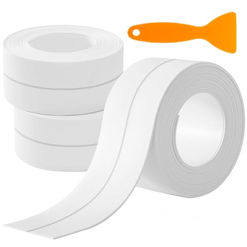 Ediesi, Dichtband Selbstklebend Wasserdicht, Pack 3 Rollen, Dichtungsband Anti-Schimmel und Anti-Leck, für Spülen, Toiletten, Theken, Waschbecken und Küchen, 38mm x 320cm Ediesi, Dichtband Selbstklebend Wasserdicht, Pack 3 Rollen, Dichtungsband Anti-Schimmel und Anti-Leck, für Spülen, Toiletten, Theken, Waschbecken und Küchen, 38mm x 320cm