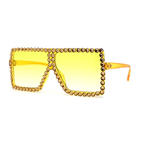 Girls Child Size Large Rhinestone Studded Flat Top Square Mob Sunglasses2
