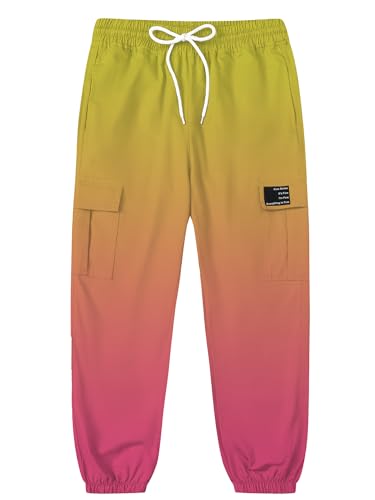 Image of SANGTREE Girls & Womens Printing Cargo Jogger Pants,6 Years - Women 2XL