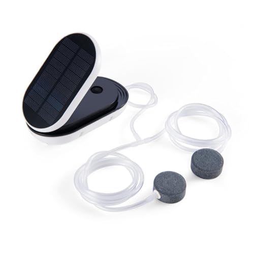 Abaodam Mode Solar Powered Aquarium Oxygen Pump for Fish Tanks Outdoor Fishing Portable Low Noise Design for Continuous Intermittent Oxygenation