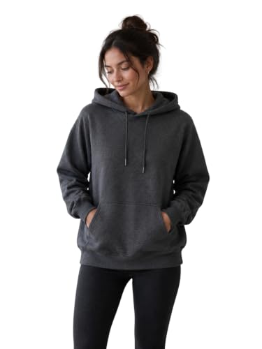 Image of Clotth Theory Women's Cotton Fleece Hooded Neck Sweatshirt | Hoodie Jacket with Kangaroo Pocket