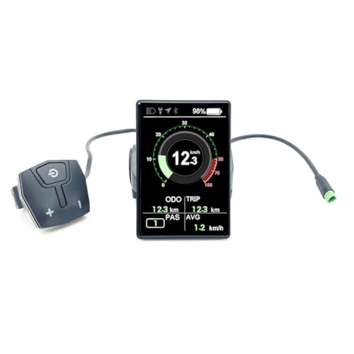 Moliuoly EB04 3,5' Smart Color IPS Display con lectura de luz solar, IP67 resistente al agua, compatible con motor 8fun Mid-Drive CAN, aplicación BT integrada y navegación GPS, puerto de carga tipo C