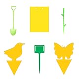 ✅ 【Material de alta calidad】Nuestras trampas amarillas para insectos tienen cinta de doble cara, que puede atraer plagas y fijarlas en su lugar, y tienen los efectos de los rayos UV, impermeables y a prueba de lluvia, incluso si llueve, no hay necesidad de preocuparse perdiendo sus funciones.