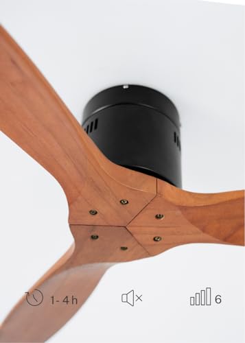 CREATE Deckenventilator Mit Licht - Leiser 132cm Ventilator Mit Fernbedienung