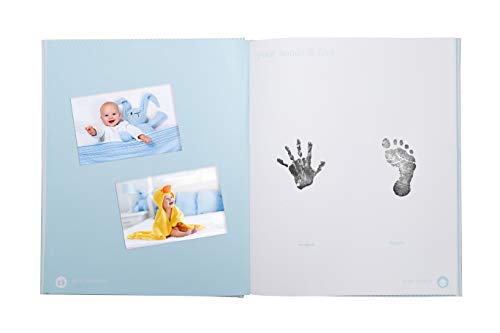 Pearhead PH-87074 Seersucker Baby Book, Baby Journal For Baby Boy, Baby Photo Album thumb #4