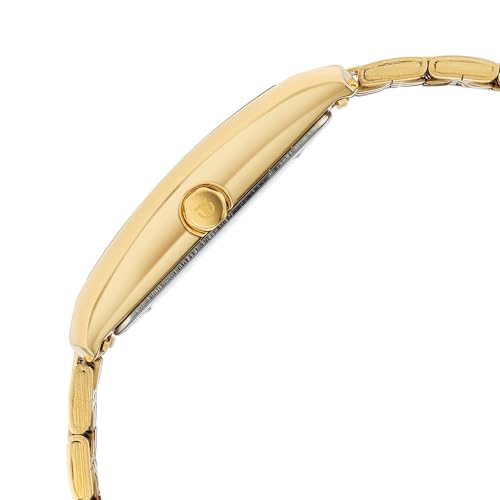 Image of Titan Regalia Allure Analog with Date and Green Dial Yellow Gold Stainless Strap Watch for Men - 10046YM03