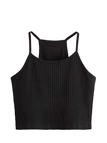 Aahwan Women's & Girl's 100% Cotton Solid Basic Slim Fit Cropped Top