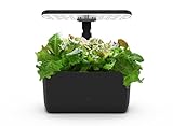 AeroGarden Harvest Lite, Indoor Garden Hydroponic System with LED Grow Light, Holds up to 6 AeroGarden Pods, Black