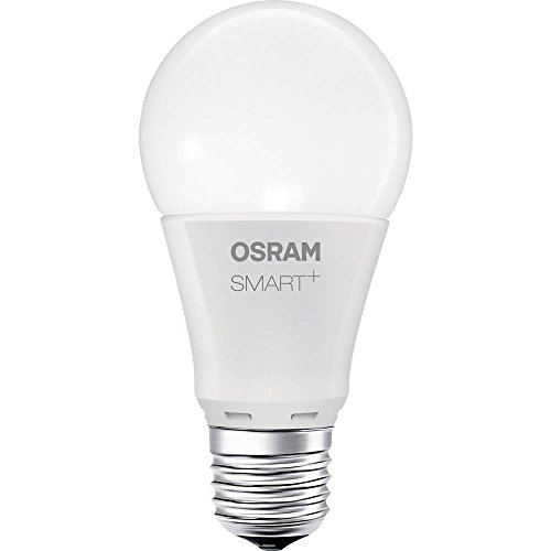 OSRAM Smart+ LED, ZigBee Lampe mit E27 Sockel, warmweiß bis tageslicht, Farbwechsel RGB, dimmbar, Direkt kompatibel mit Echo Plus und Echo Show (2. Gen.), Kompatibel mit Philips Hue Bridge