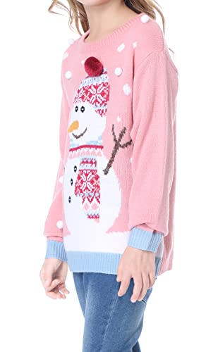 Christmas Rudolph Cute Reindeer Santa Snowman Knitted Ugly Sweater Pullover Jumper for Children Boy Girl3