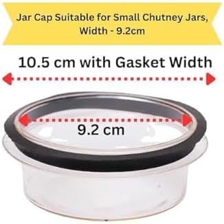 Mixer Grinder Lid Cap For Big Jar & Small Jar with Gasket Rubber Wet Jar Dome Lid Chutney Jar Dakan Suitable for All mixer Grinder 1 Ltr / 1.5 Ltr 400 ml 500 ml Combo (12.8 Cm / 9.02 Cm)