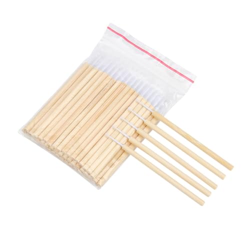 PartyKindom Eyelash Grafting Brush 50pcs Cotton Sticks Swabs for Eye Makeup Lash Extension Detailing Gentle on Skin