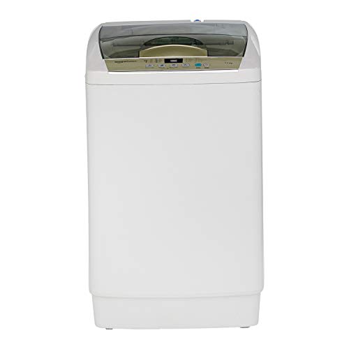 Image of AmazonBasics 7.5 kg Fully-Automatic Top Load Washing Machine Appliance (Light Grey)