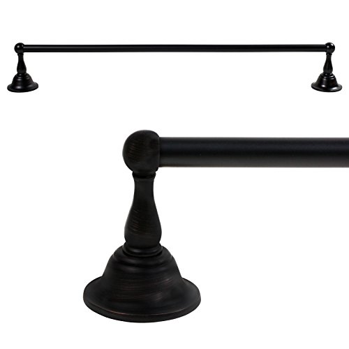 North Shore 4-Piece Bath Accessory Bathroom Hardware 32-In. Towel Bar Holder Set, Oil Rubbed Bronze #TOP2