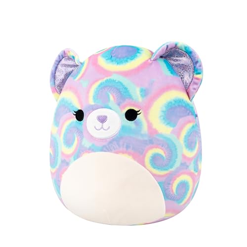 Image of Squishmallows Original 12in Jonessa The Purple Psychedelic Tie-Dye Bear - Official Jazwares Plush (Medium-Sized)