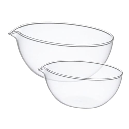 Hemoton Bowl de Vidrio Transparente 13x13cm miniatura 1