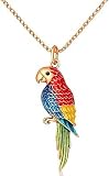 Zeraph Wildlife Animal Parrot Pendant Necklace