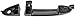 Dorman 82069 Front Driver Side Exterior Door Handle Compatible with Select Ford/Mazda/Mercury Models, Textured Black
