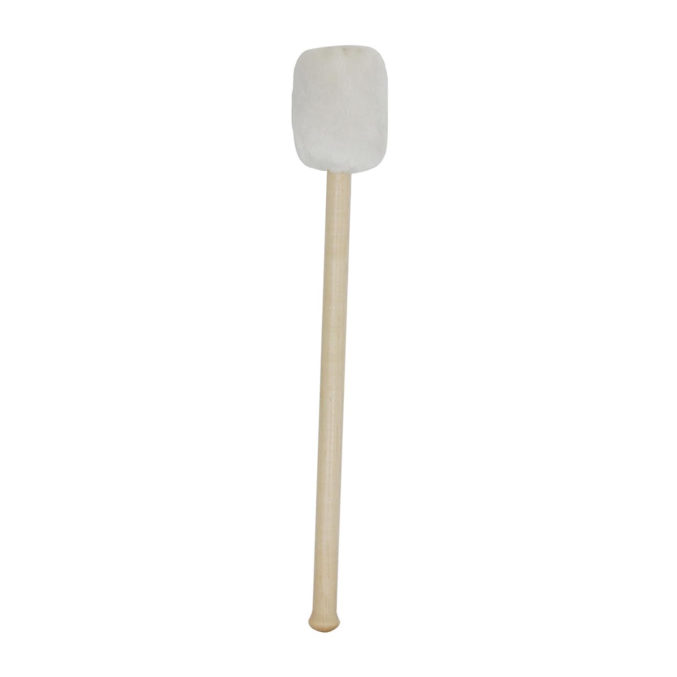 Baquetas de Percusión con Mango de Madera y Cabeza de Materiales Sintéticos Blanco, Mazos Antideslizantes para Conciertos y Presentaciones Musicales