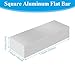ZOFORTY Aluminum Flat Bars 2 x 4 x 8 Inch Square Aluminum Bar 6061 General Purpose Plate Aluminum Block Long Solid Aluminum Bar for Milling Lathe Work, Machining, Cutting, Industrial - 50x100x200mm