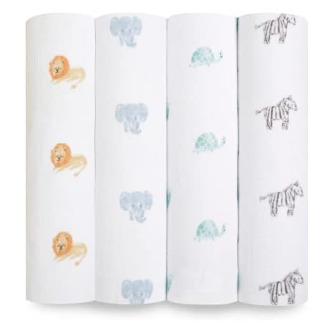 aden + anais Organic Cotton Swaddle Blankets Set Cover
